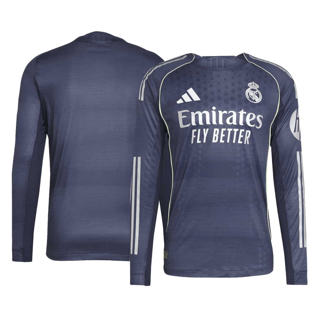 Real Madrid Uitshirt Lange Mouwen 2025/26 Donkerblauw
