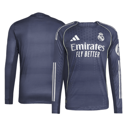 Real Madrid Uitshirt Lange Mouwen 2025/26 Donkerblauw