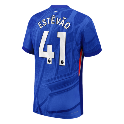ESTÊVÃO #41 Chelsea Thuisshirt 2025/26 Blauw Authentiek