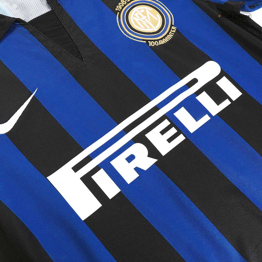 Retro Inter Milan Thuisshirt 2007/08 - 100-jarig jubileum