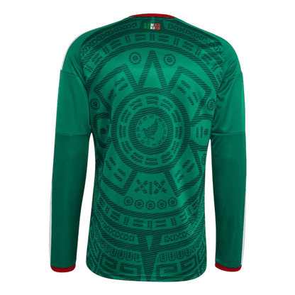 Mexico Thuisshirt Lange Mouwen - WK 2026 Groen Grote Maten
