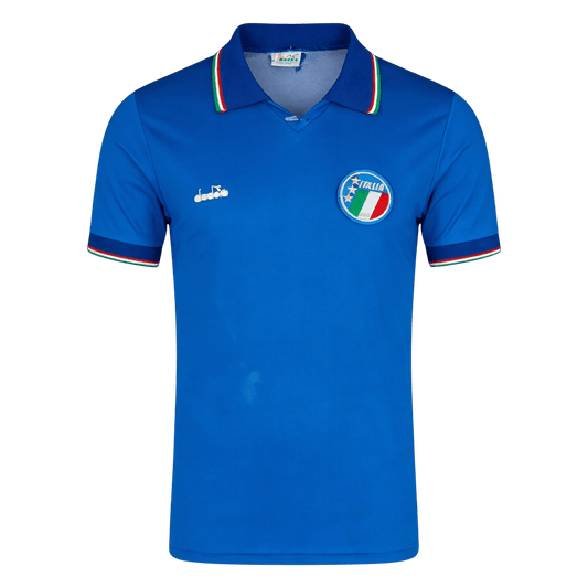 Retro Italië Thuisshirt 1990 Blauw