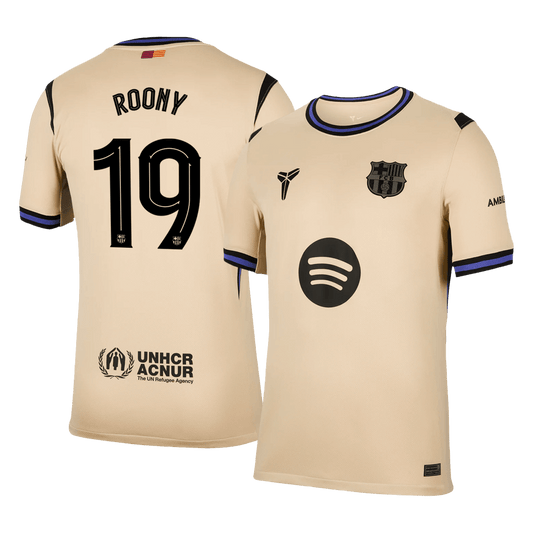 ROONY #19 Barcelona Uitshirt 2025/26 Geel - UCL