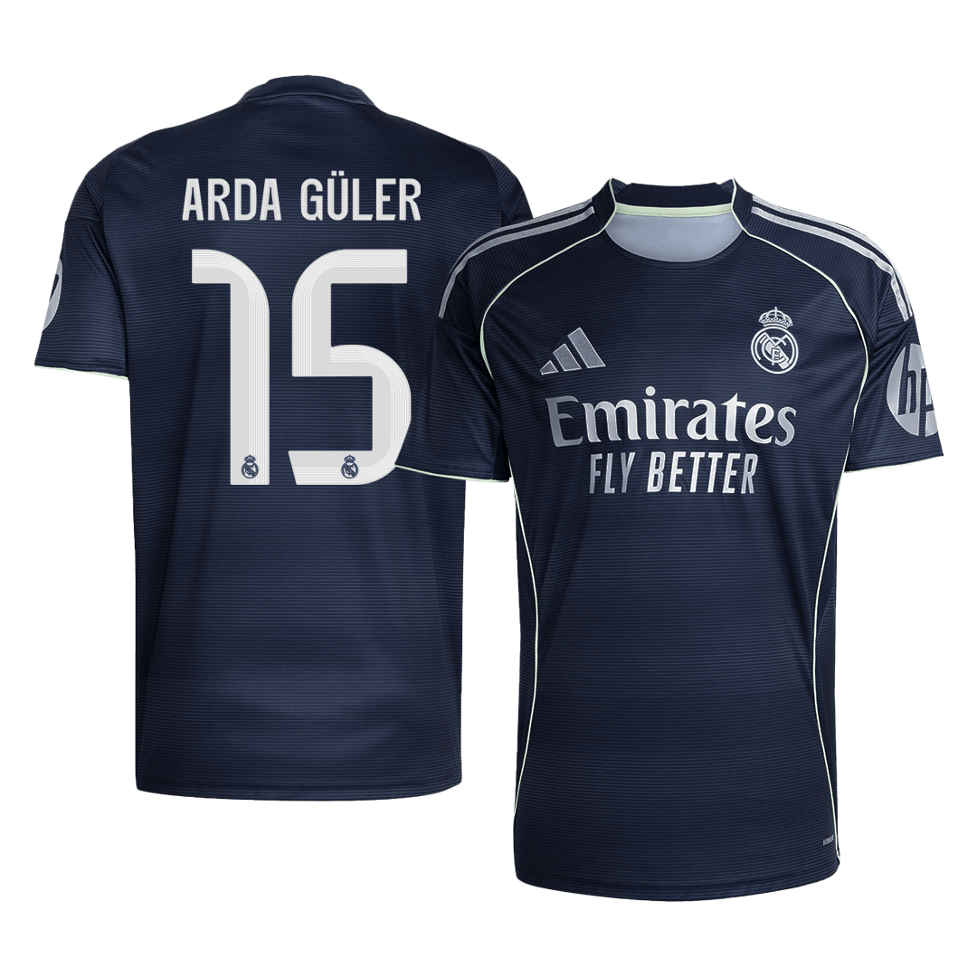 ARDA GÜLER #15 Real Madrid Uit Thuisshirt 2025/26 Marineblauw - Super