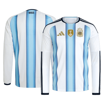 Argentinië Thuisshirt Lange Mouwen - WK 2026 Blauw&Wit