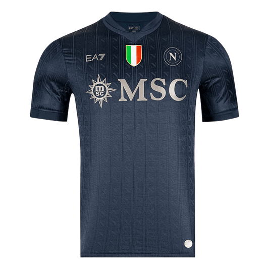 Napels Derde Thuisshirt 2025/26 Zwart Grote Maat