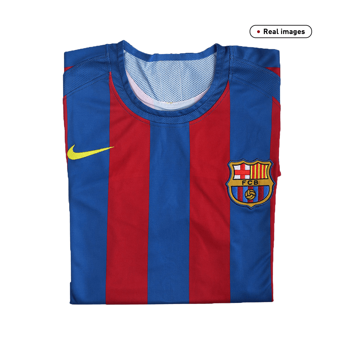 Retro FC Barcelona Thuisshirt 2005/06 - UCL
