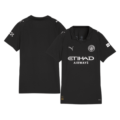 Dames Manchester City Uitshirt 2025/26 Zwart