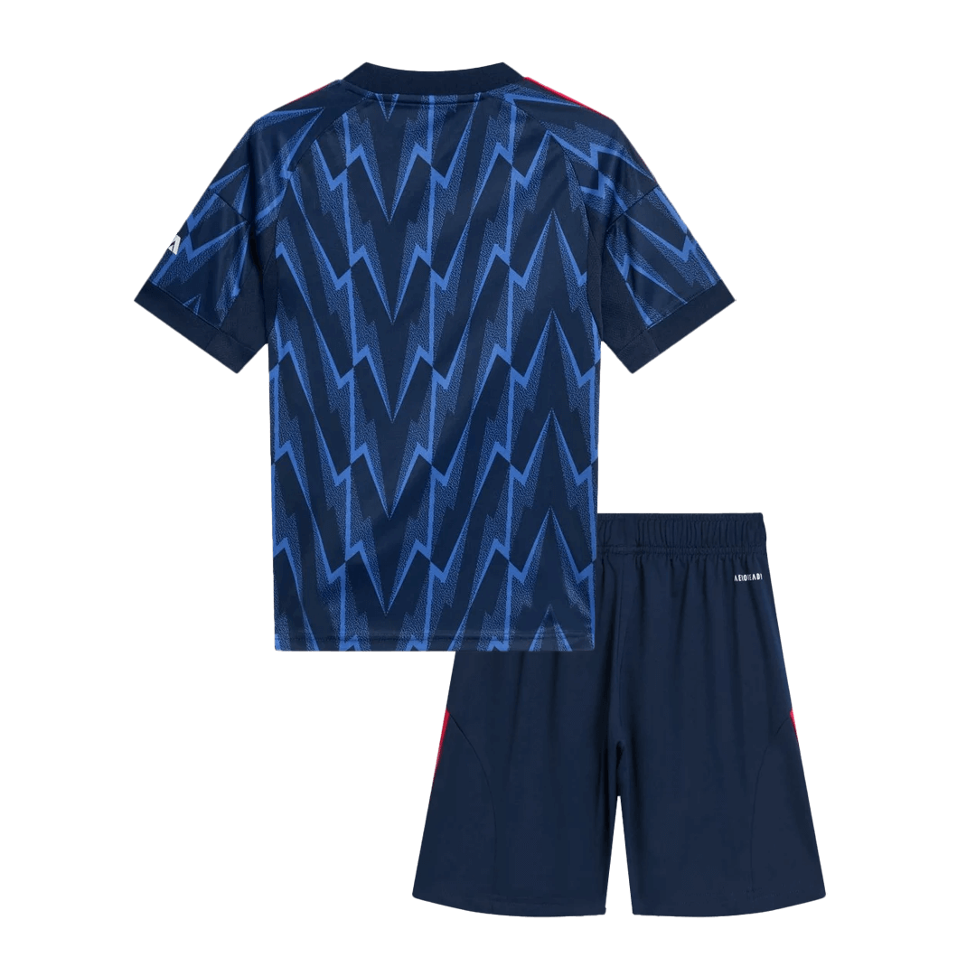 Arsenal Uit Thuistenue 2025/26 Junior Blauw