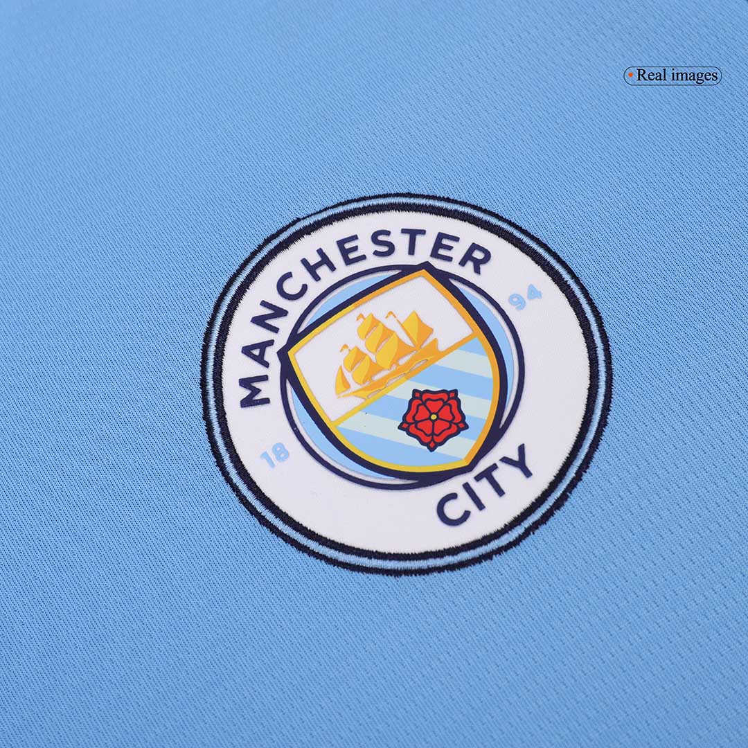 Manchester City Thuisshirt Lange Mouwen 2024/25 Grote Maten