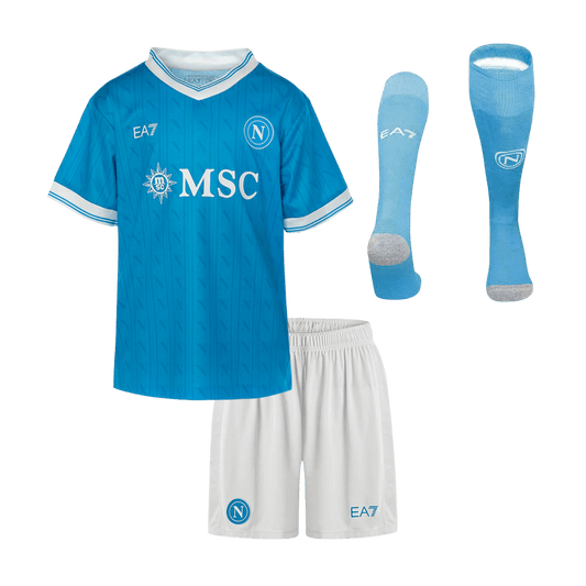 Napels Thuistenue 2025/26 Kinderen Blauw