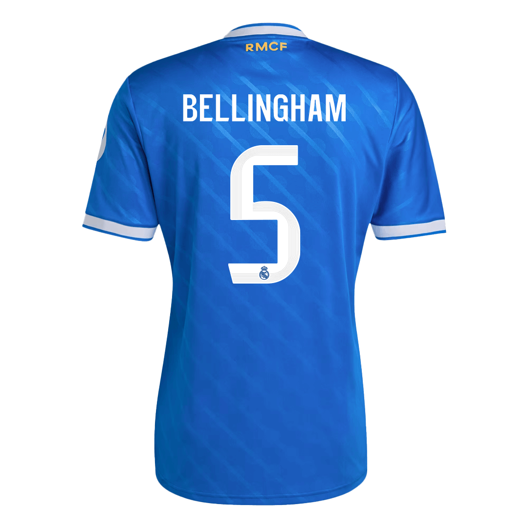 BELLINGHAM #5 Real Madrid Derde Shirt 2025/26 Blauw