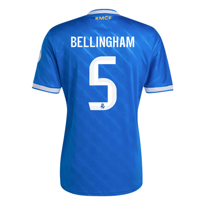 BELLINGHAM #5 Real Madrid Derde Shirt 2025/26 Blauw