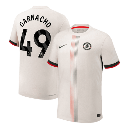GARNACHO #49 Chelsea Uitshirt 2025/26 Wit Authentiek