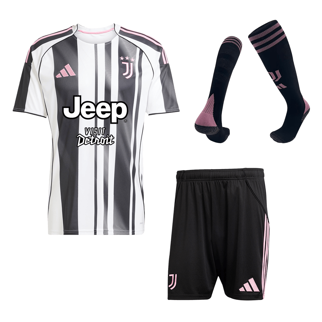 Juventus Thuistenue Kit 2025/26 Zwart&Wit