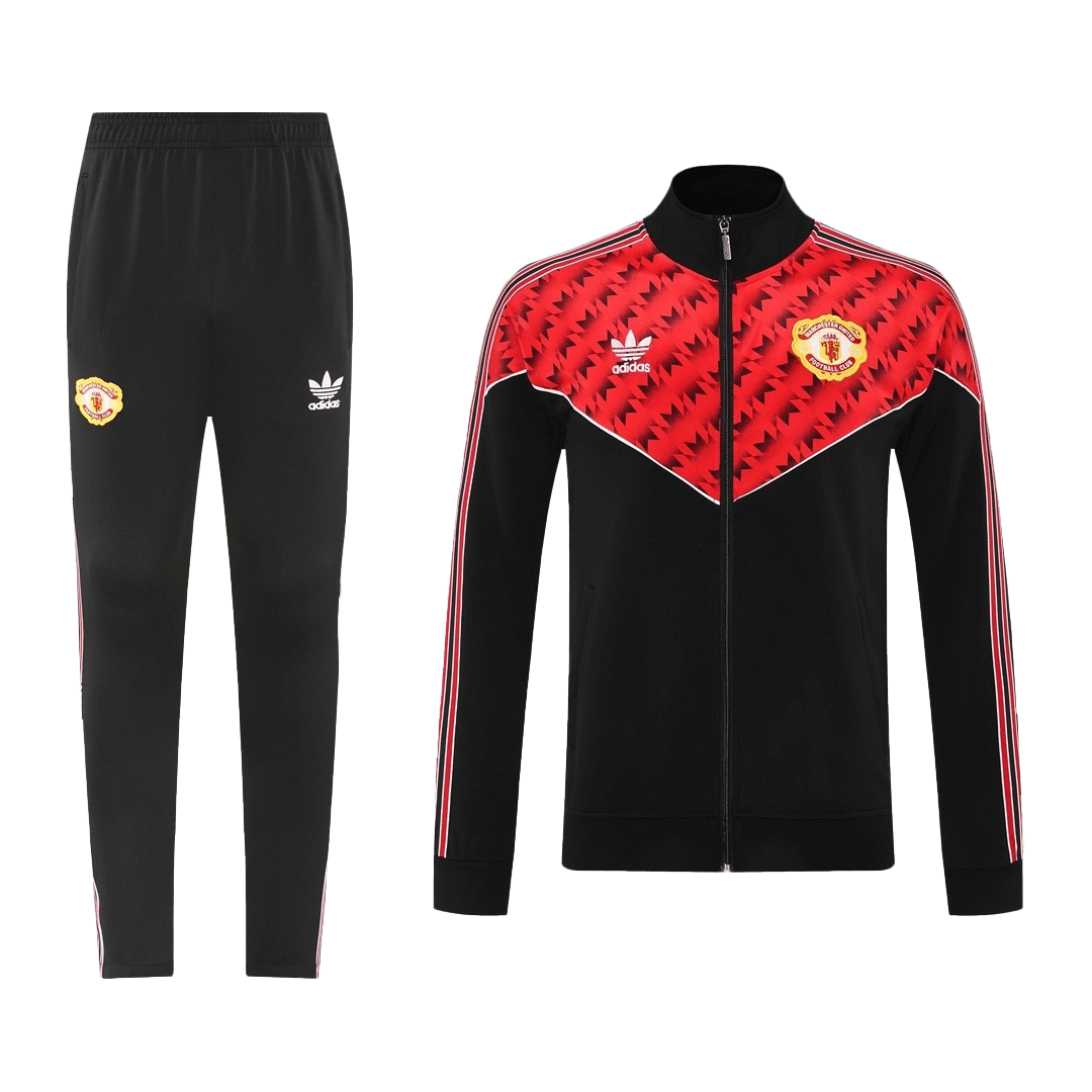 Manchester United voetbaljack tenue 2025/26 rood en zwart