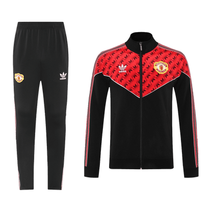 Manchester United voetbaljack tenue 2025/26 rood en zwart