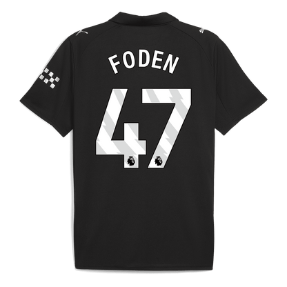 FODEN #47 Manchester City Uitshirt 2025/26 Zwart