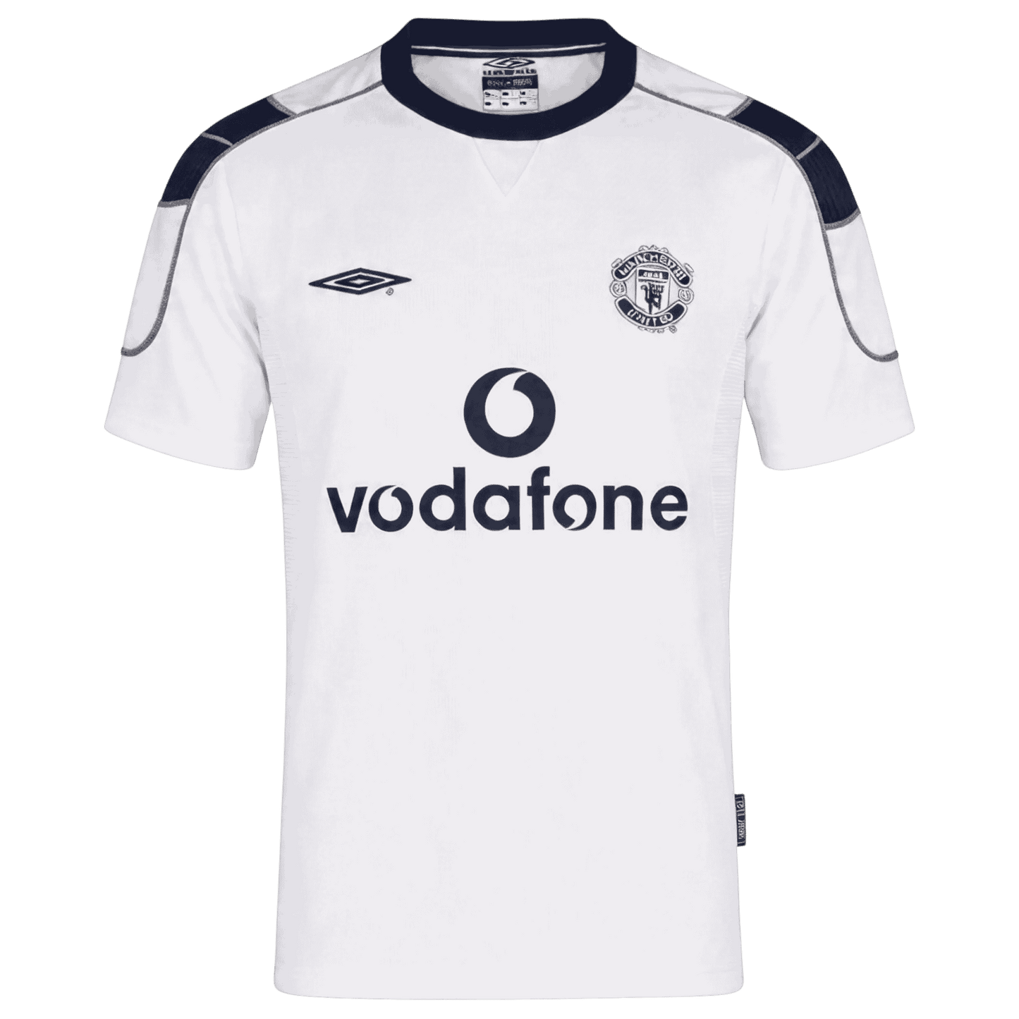 Retro Manchester United Uitshirt 2000/01 Wit