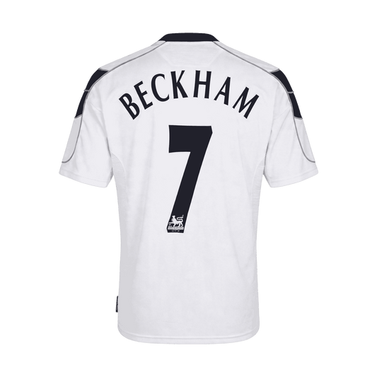 Retro BECKHAM #7 Manchester United Uitshirt 2000/01 Wit