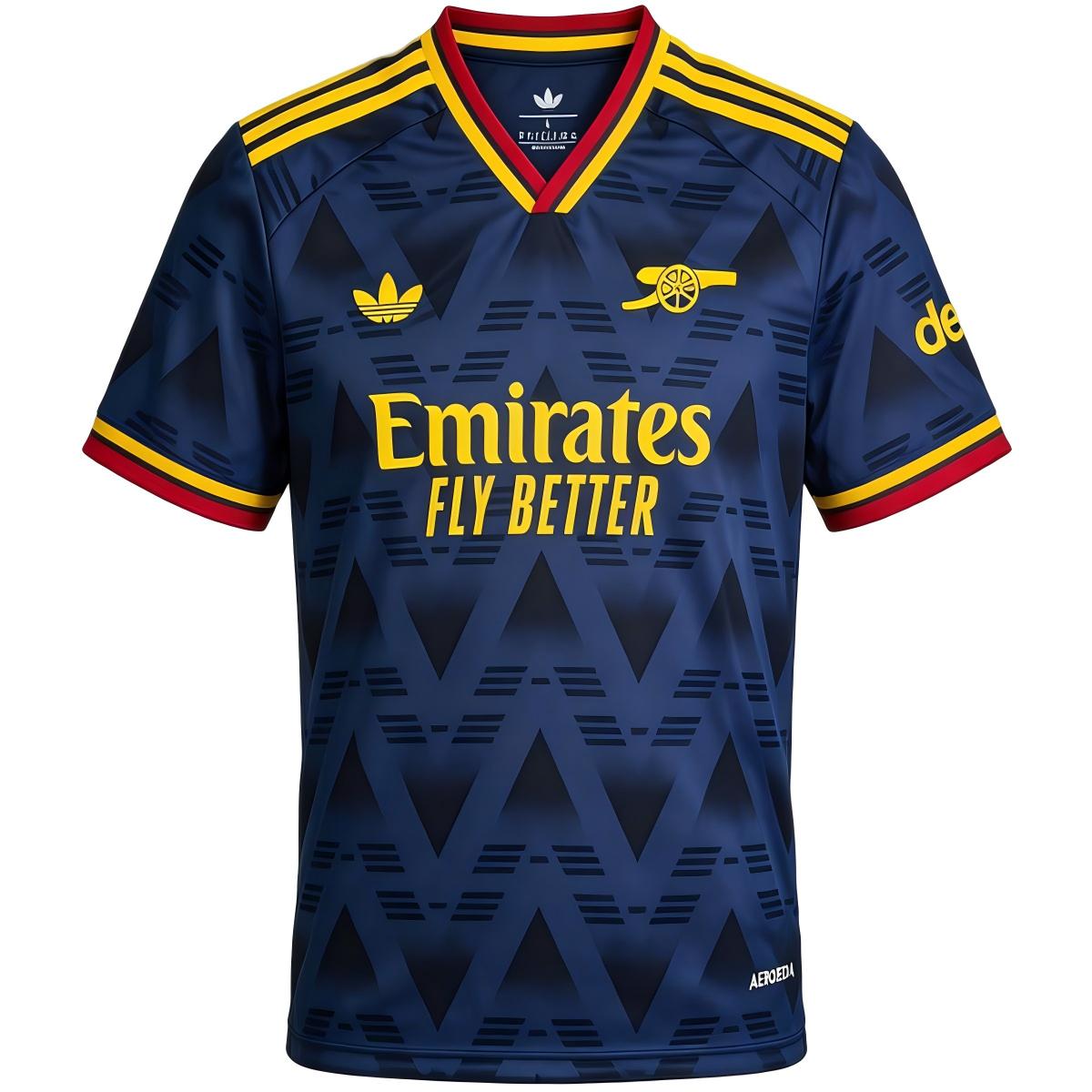 ØDEGAARD #8 Arsenal Extérieur Maillot 2026/27 Bleu marine - UCL