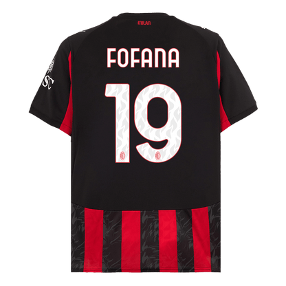 FOFANA #19 AC Milan Thuisshirt 2025/26 Rood&Zwart - Super