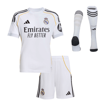 Real Madrid Thuis Thuisshirt Kit 2025/26 Kind Wit