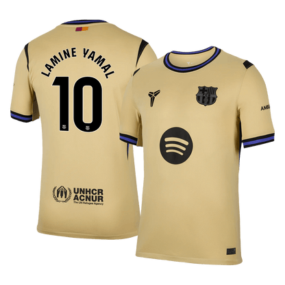 LAMINE YAMAL #10 Barcelona Uit Thuisshirt 2025/26 Geel