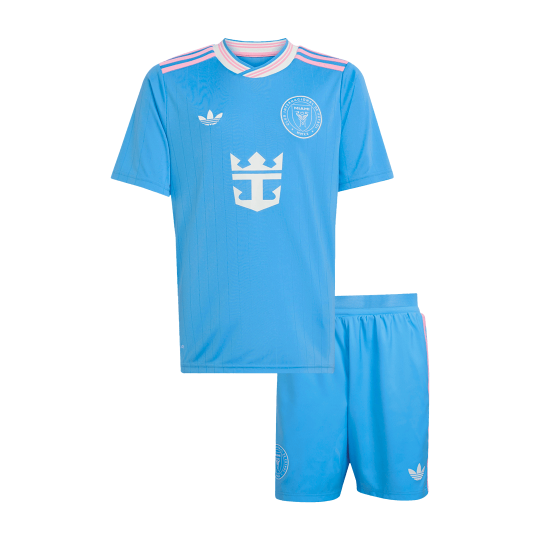 Inter Miami CF Derde Tenue Kit 2025 Kinderen Blauw