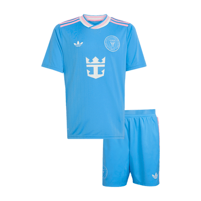 Inter Miami CF Derde Tenue Kit 2025 Kinderen Blauw