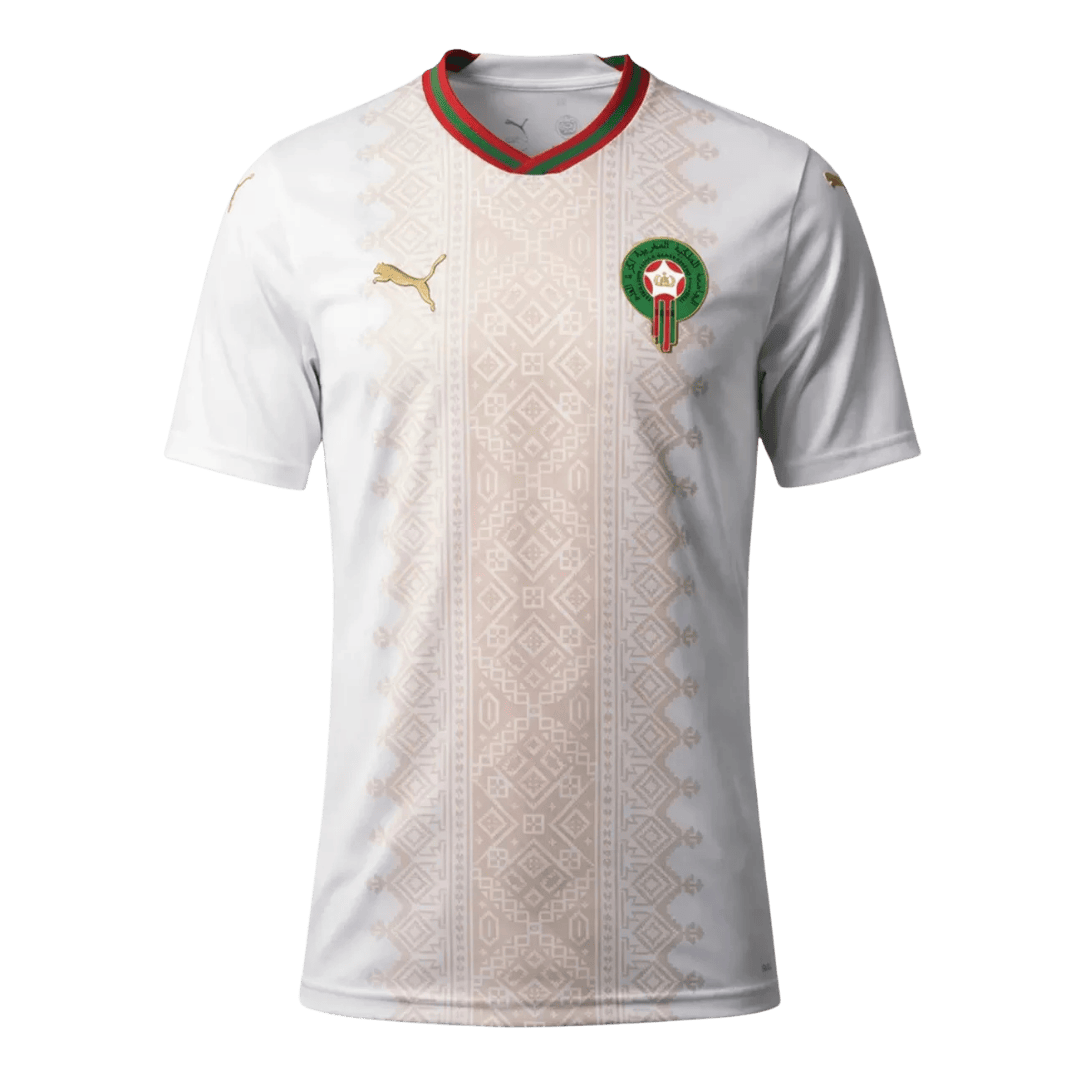 Marokko Uitshirt - Wereldkampioenschap 2026 Wit