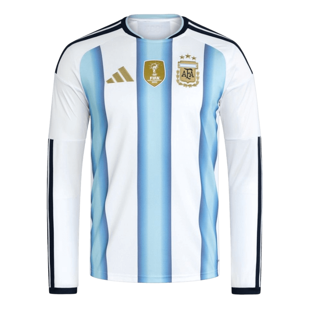 Argentinië Thuisshirt Lange Mouwen - WK 2026 Blauw&Wit