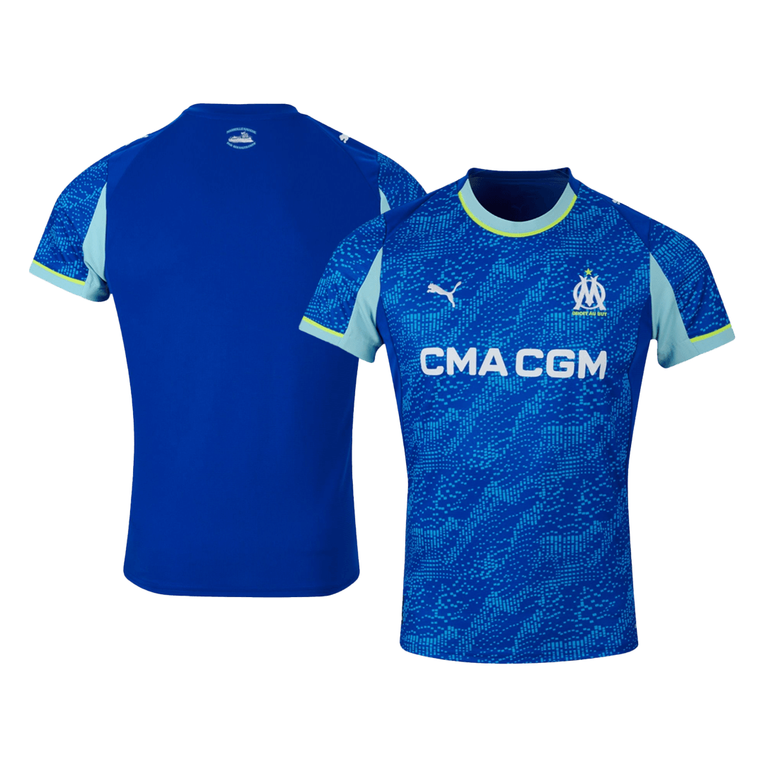 Olympique Marseille Derde Shirt 2025/26 Blauw Grote Maat