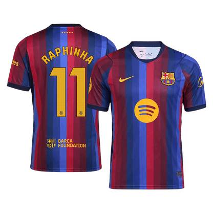 RAPHINHA #11 Barcelone Domicile Maillot 2026/27 Blue&Garnet