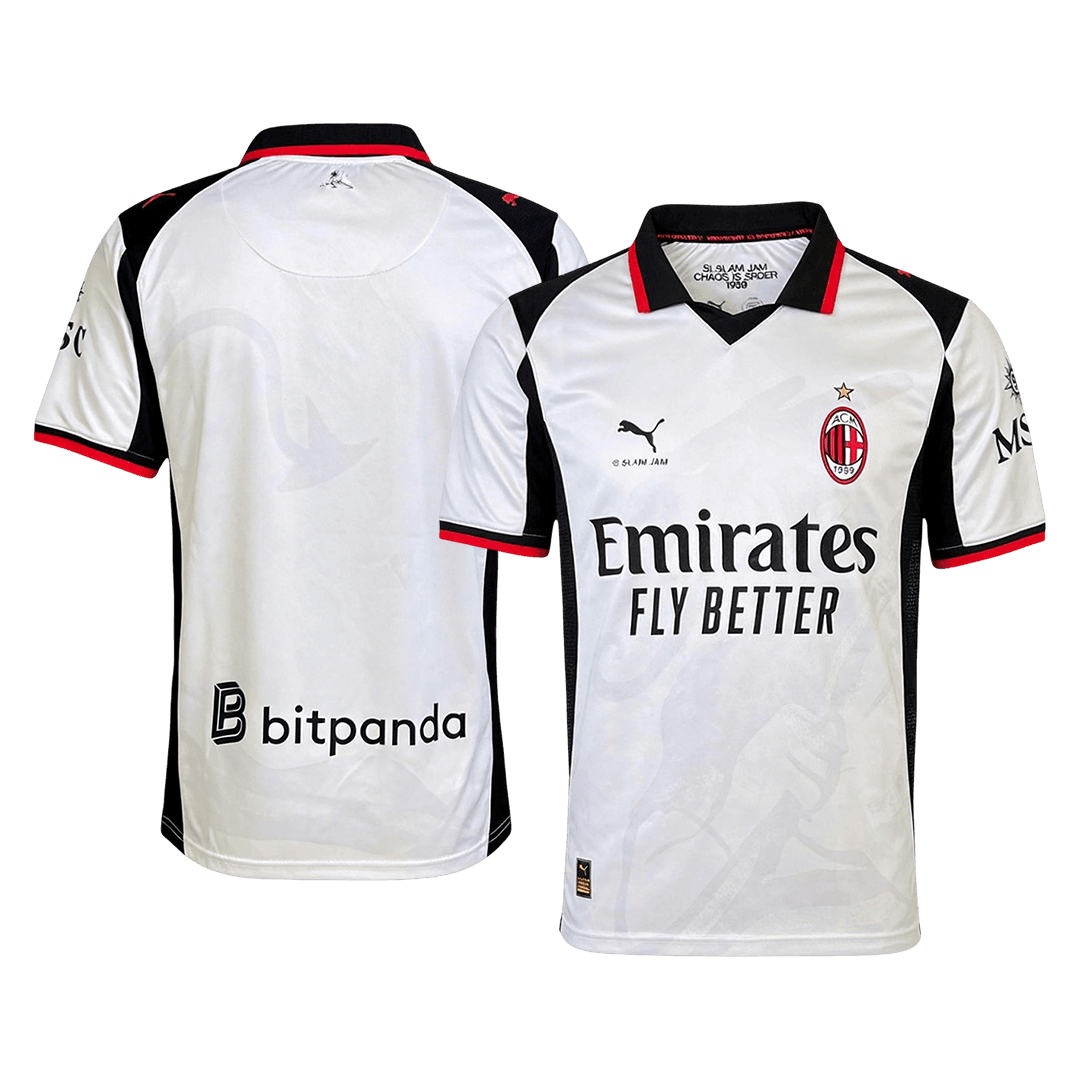 AC Milan Shirt 2025/26 Zilver Grote Maten