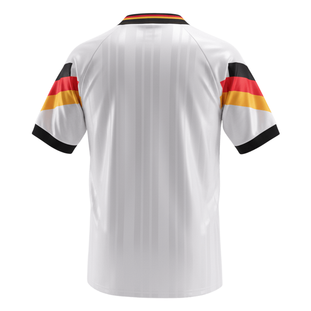 Retro Duitsland Thuisshirt 1992 Wit