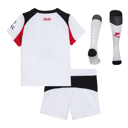 AC Milan Uit Thuisshirt Kit 2025/26 Kinderen Wit