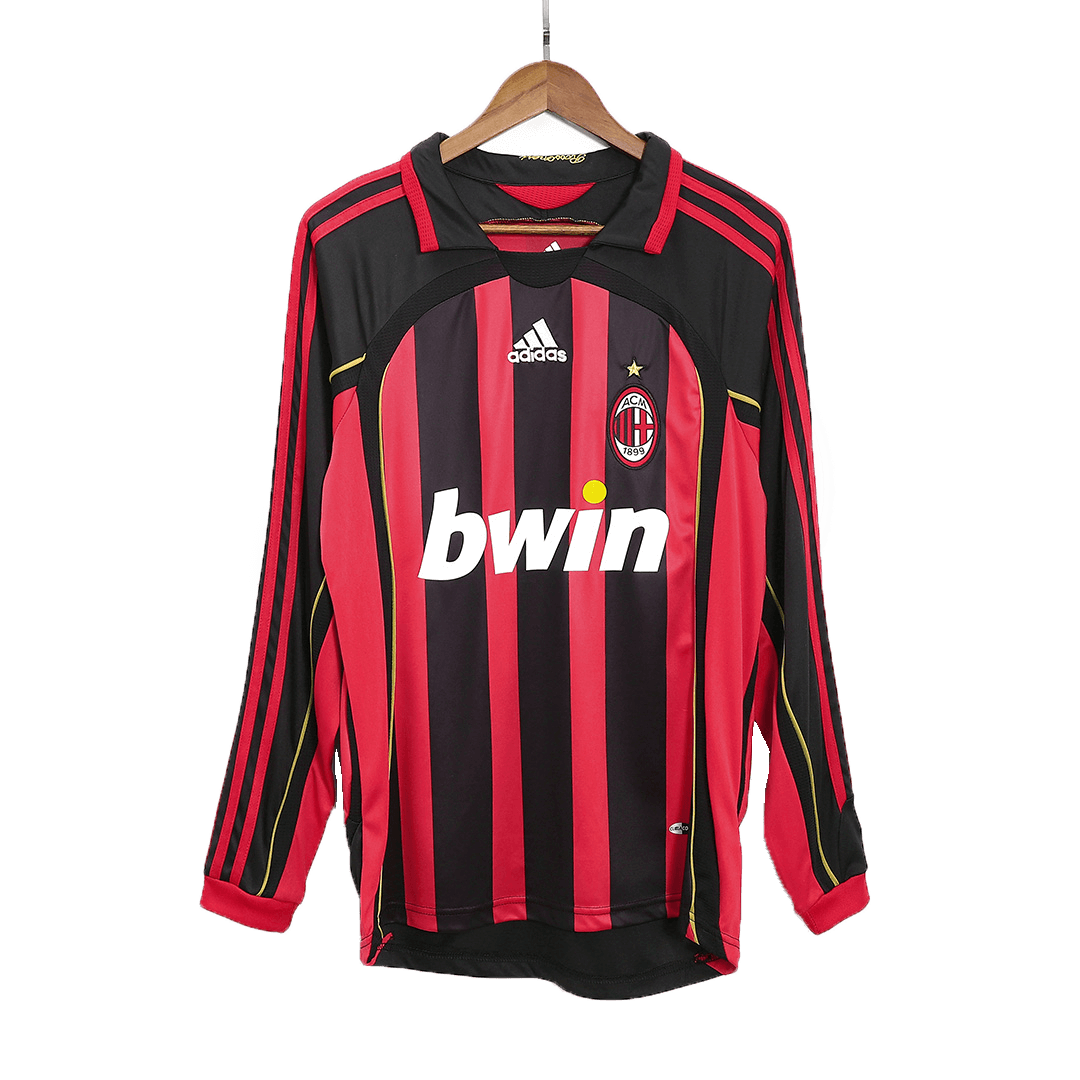 Retro AC Milan Thuisshirt Lange Mouwen 2006/07