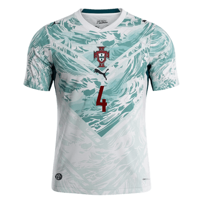 RÚBEN DIAS #4 Portugal Extérieur Maillot - Coupe du Monde 2026 White&Green