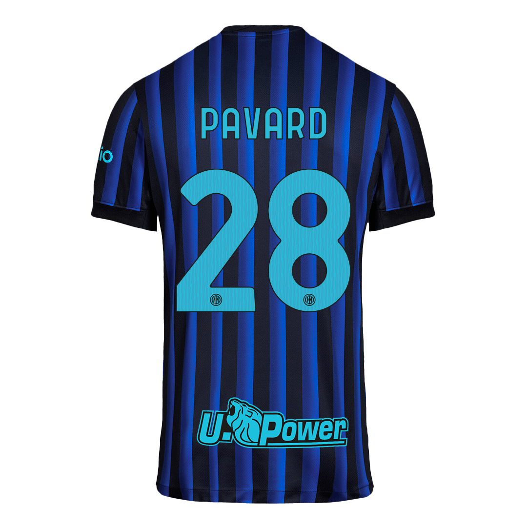 PAVARD #28 Inter Milan Thuisshirt 2025/26 Blauw&Zwart