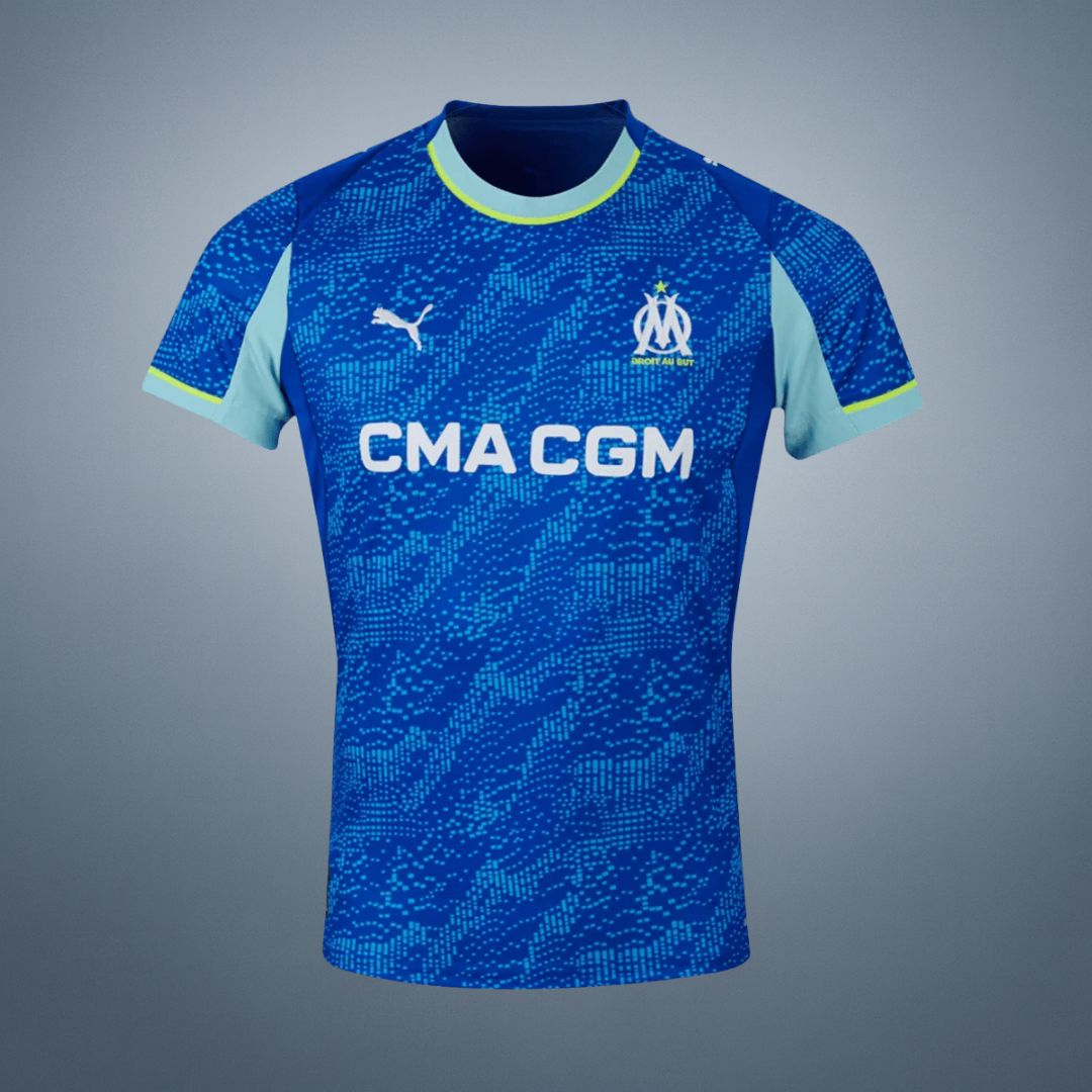 Olympique Marseille Derde Shirt 2025/26 Blauw Grote Maat