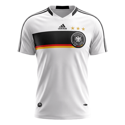 Retro Duitsland Thuisshirt 2008 Wit