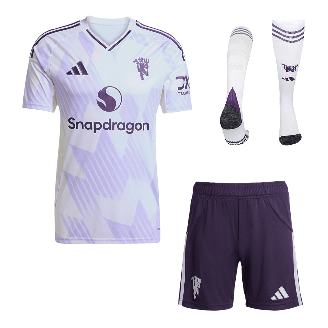 Manchester United Uitshirt Kit 2025/26 Wit