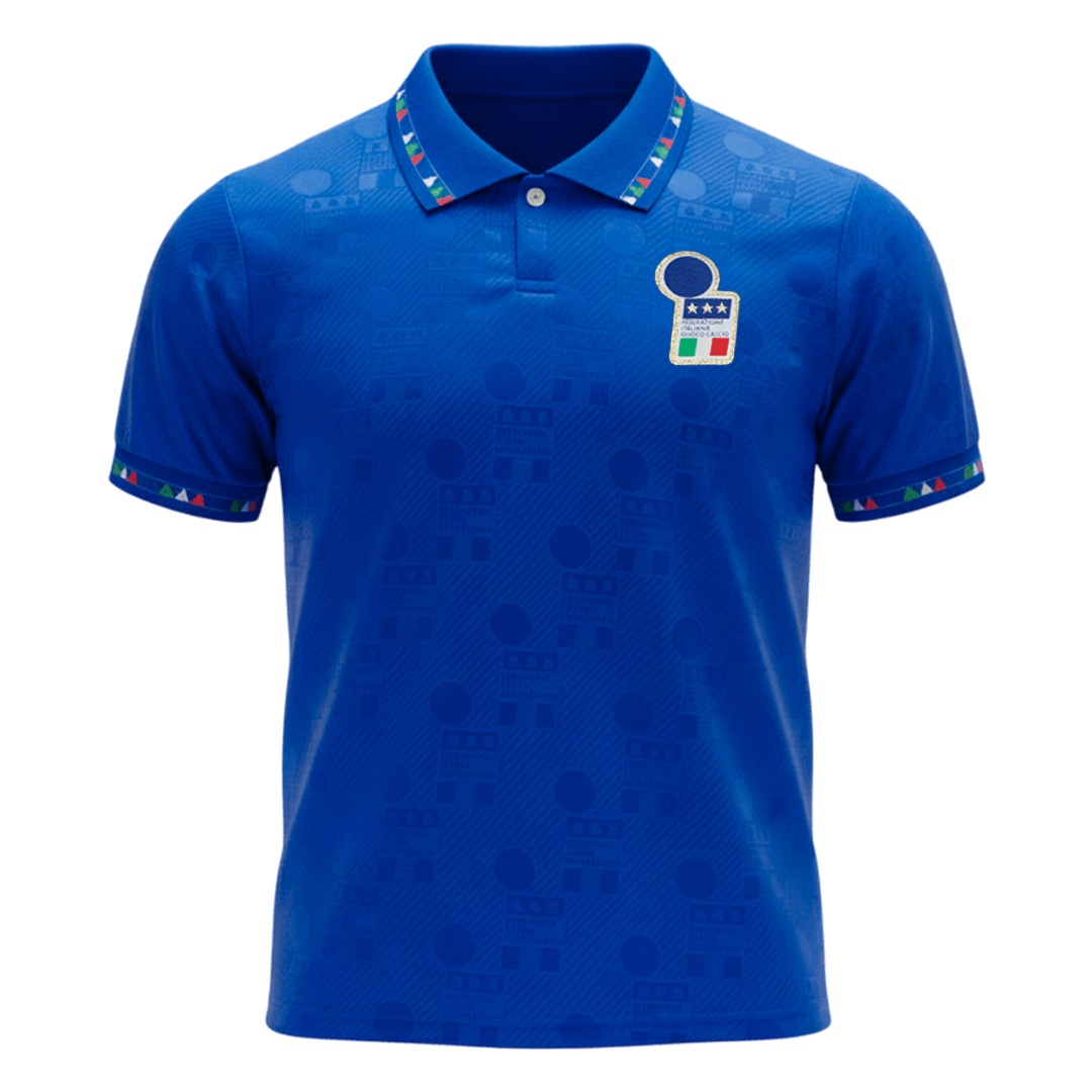Retro Italië Thuis Shirt 1994 Blauw