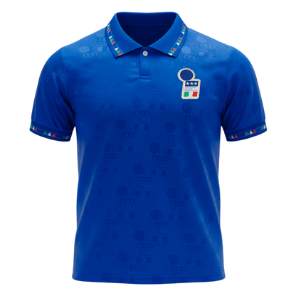 Retro Italië Thuis Shirt 1994 Blauw