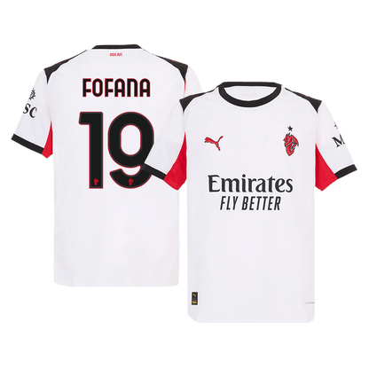 FOFANA #19 AC Milan Uitshirt 2025/26 Wit Authentiek