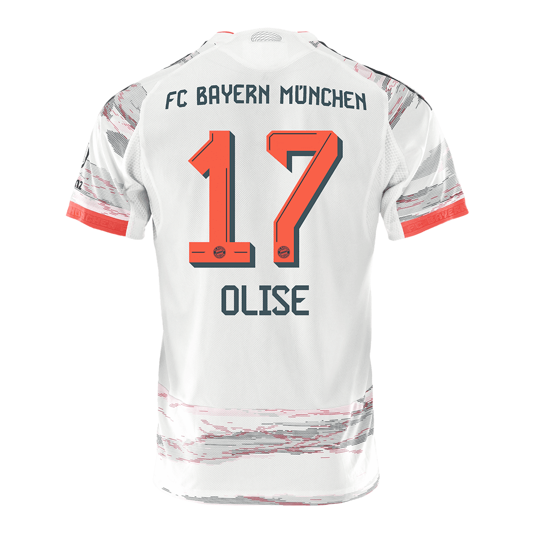 OLISE #17 München Uitshirt 2025/26 Wit Speler