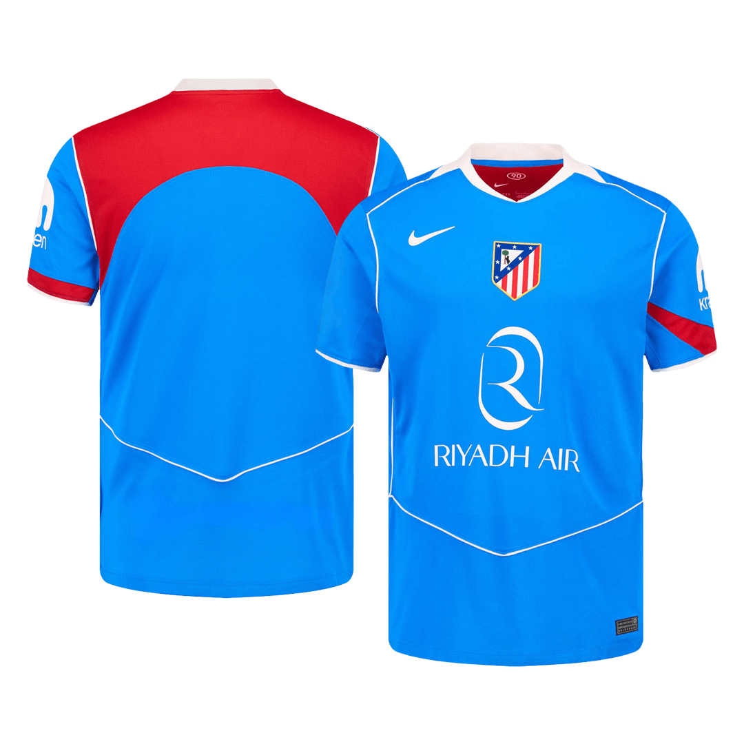 Atlético Derde Shirt 2025/26 Blauw Grote Maat