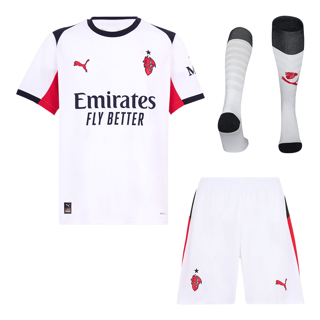 AC Milan Uit Thuisshirt Kit 2025/26 Wit