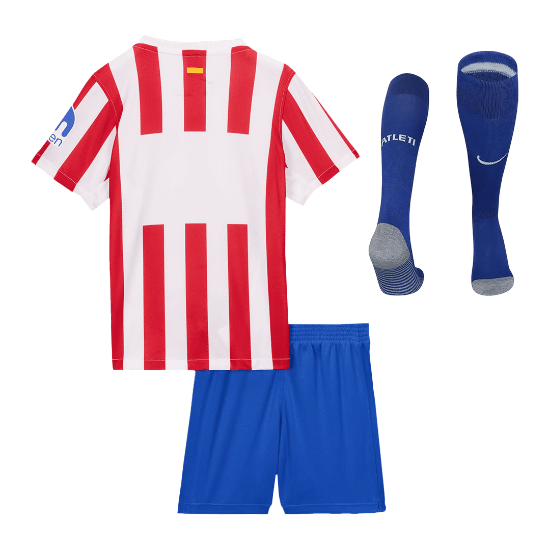 Atlético Thuisshirt Kit 2025/26 Kinderen Rood&Wit